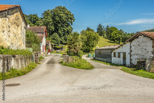Agricultural livestock village in the Pyrénées-Atlantiques region. France. © MAEKFOTO