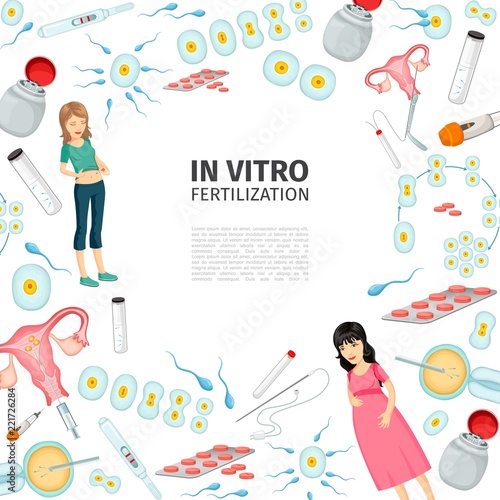 Flat In Vitro Fertilization Background