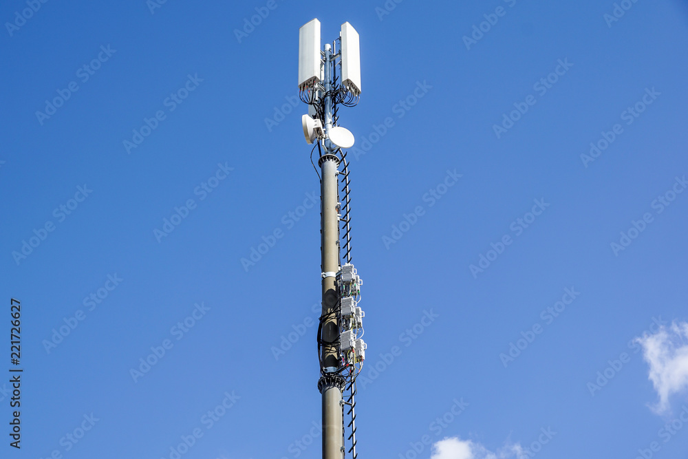 mobile phone communication repeater antenna. Mobile phone network antenna.