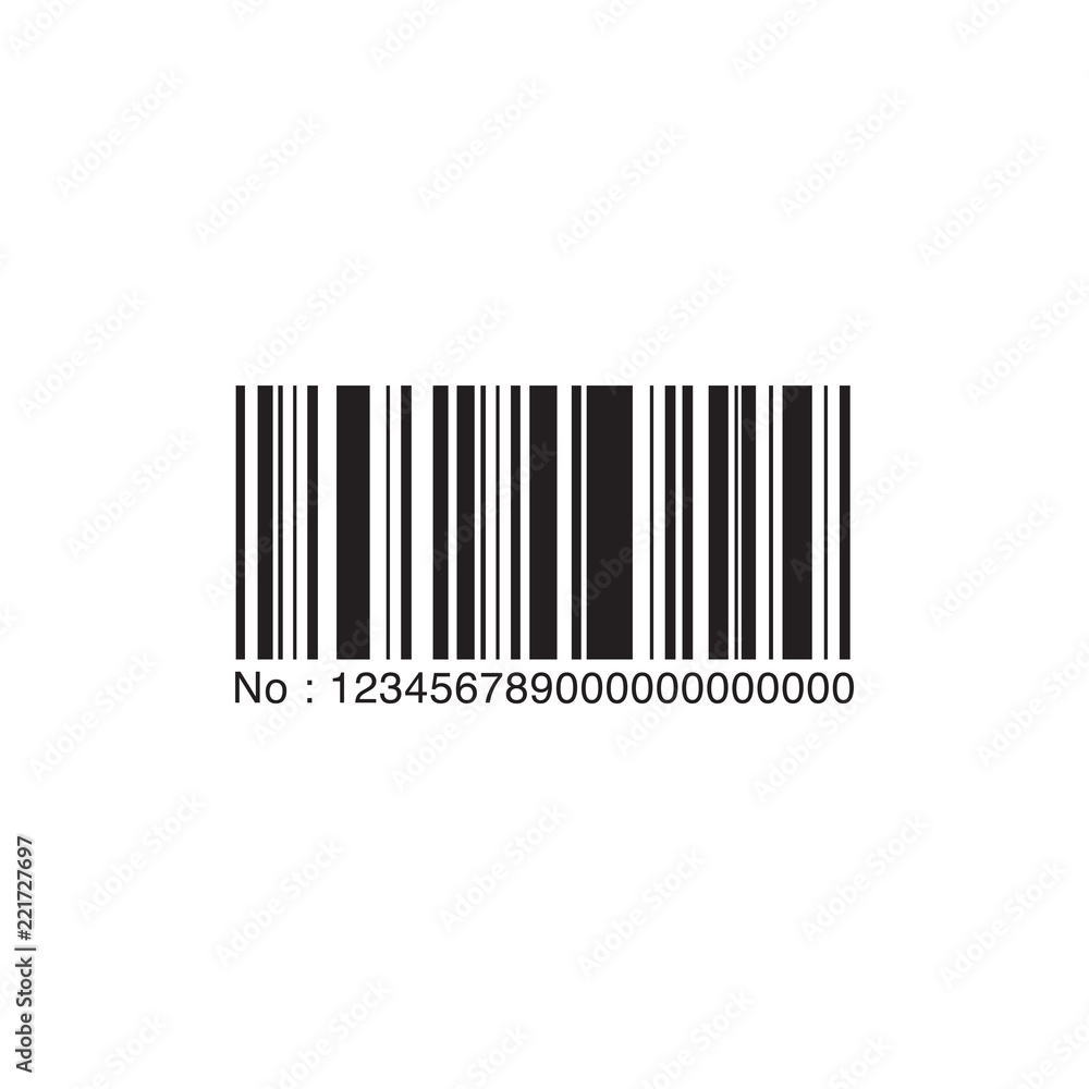 Barcode on white background Barcode on white background