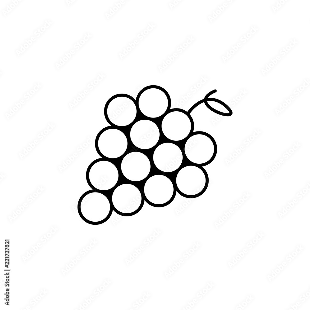 grapes icon. Element of autumn icon for mobile concept and web apps. Thin line grapes icon can be used for web and mobile grapes icon. Element of autumn icon for mobile concept and web apps. Thin line grapes icon can be used for web and mobile