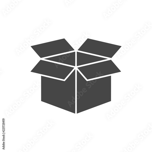 Open box icon, simple vector icon