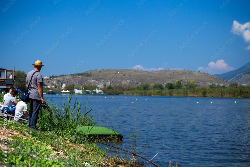 water ski  contest for  european champion cup in Ioannina