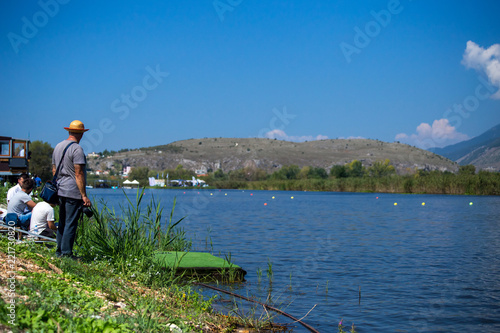water ski contest for european champion cup in Ioannina