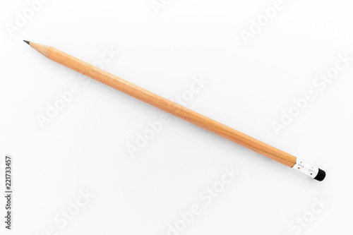 Wood pencil isolated on a white background