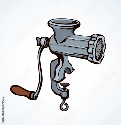 Meat grinder. Vector drawing