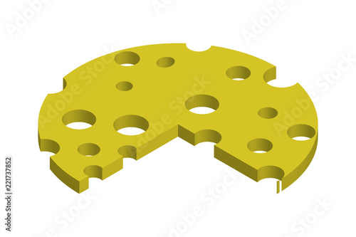 Loncha de queso fino.