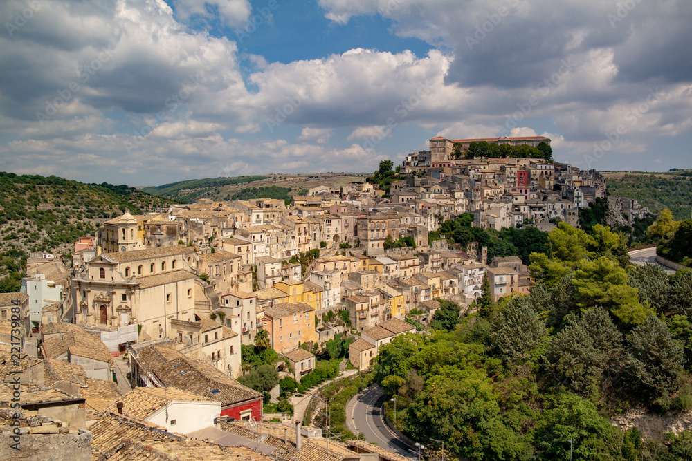 ragusa view of the city sicily medieval unesco heritage