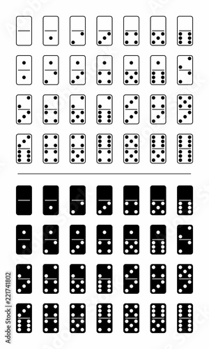 Complete dominoes sets