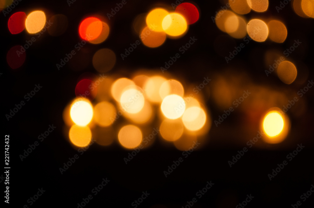 Bokeh effect, lights in different colors Bokeh effect, lights in different colors