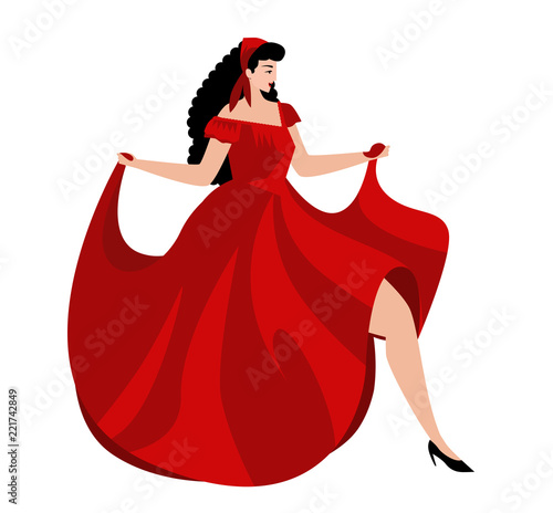 flamenco female dancer