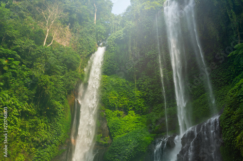 Beautiful and powerful Sekumpul waterfall