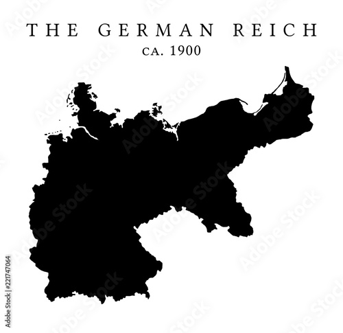 Foto The German Reich map circa 1900