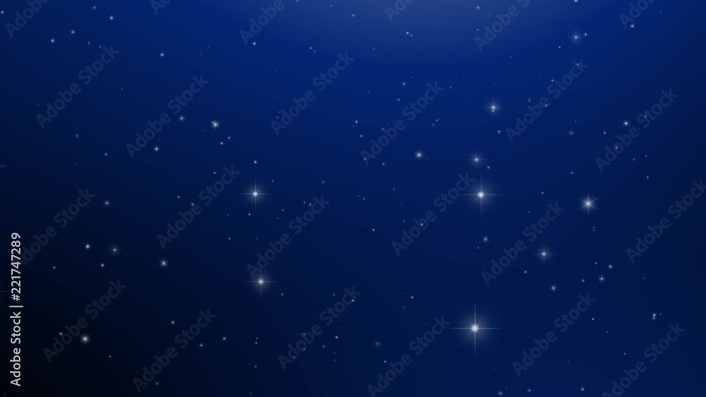 Abstract dark blue sky with stars and sparkle decoration. New Year and Christmas copy space greeting card. Abstract dark blue sky with stars and sparkle decoration. New Year and Christmas copy space greeting card.