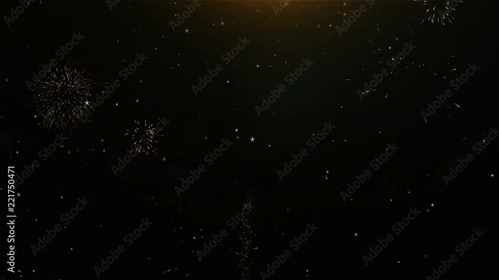 15th Happy Anniversary Text Greeting and Wishes card Made from Glitter Particles From Golden Firework display on Black Night Motion Background. for celebration, party, greeting card, invitation card. 15th Happy Anniversary Text Greeting and Wishes card Made from Glitter Particles From Golden Firework display on Black Night Motion Background. for celebration, party, greeting card, invitation card.