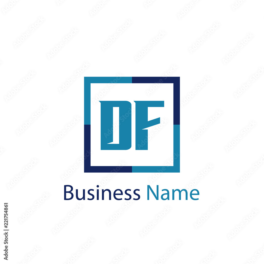 Initial Letter DF Logo Template Design Initial Letter DF Logo Template Design