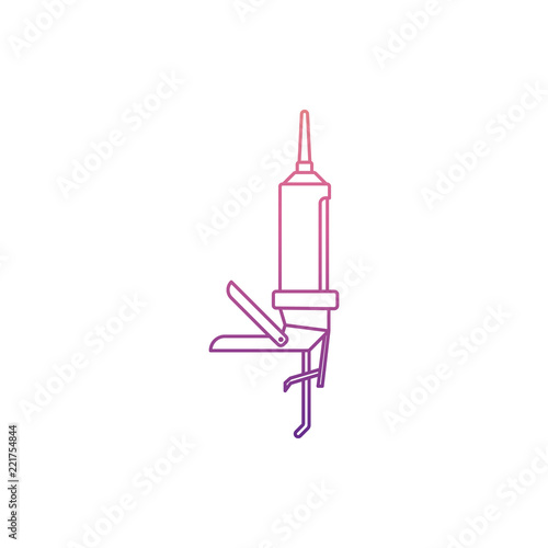gun for silicone icon in Nolan style. One of Home repair tool collection icon can be used for UI, UX