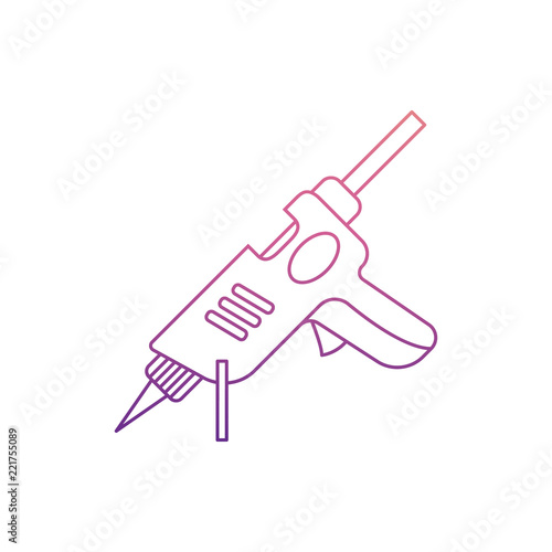 Silicone Electra Pistol icon in Nolan style. One of Home repair tool collection icon can be used for UI, UX