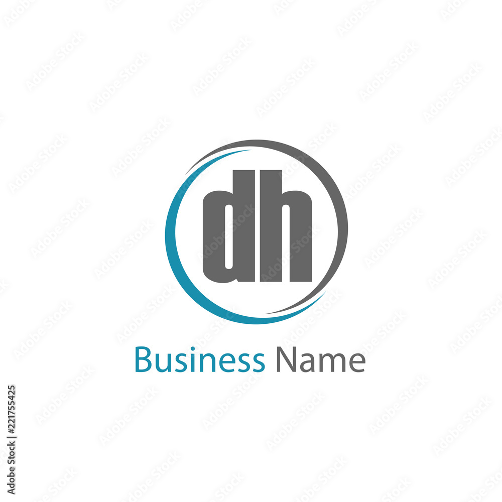 Initial Letter DH Logo Template Design Initial Letter DH Logo Template Design