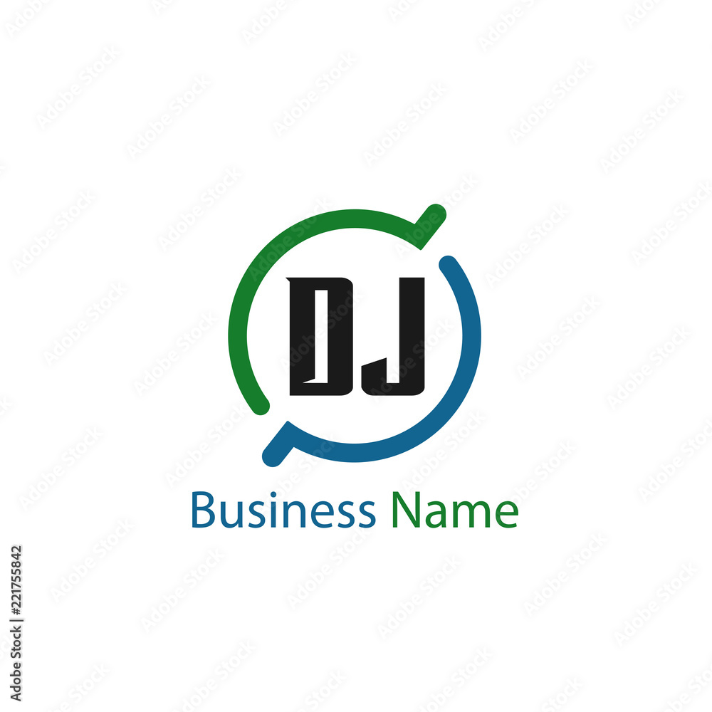 Initial Letter DJ Logo Template Design Initial Letter DJ Logo Template Design