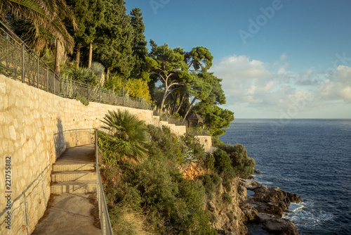 Fototapeta Naklejka Na Ścianę i Meble -  Areal view on the sea and park near Dubrovnik city, Croatia