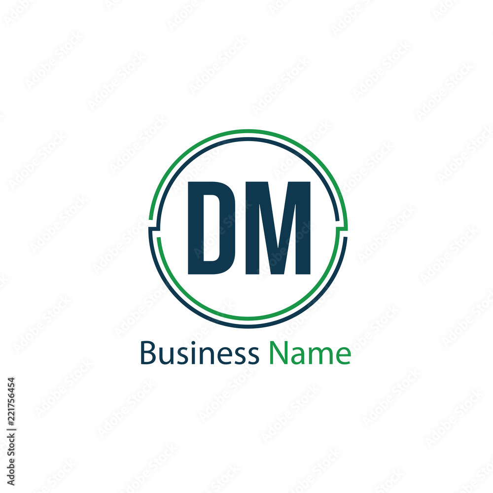 Initial Letter DM Logo Template Design Initial Letter DM Logo Template Design