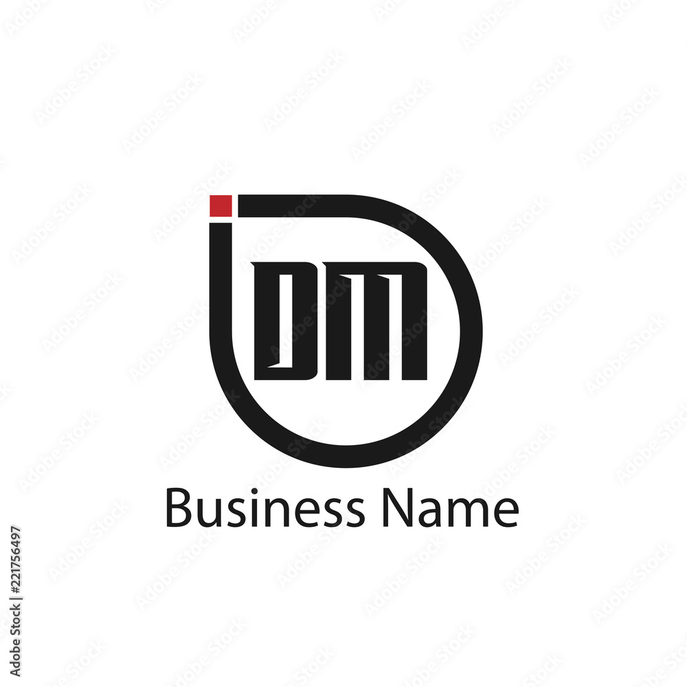 Initial Letter DM Logo Template Design Initial Letter DM Logo Template Design