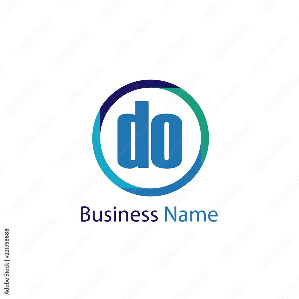 Initial Letter DO Logo Template Design Initial Letter DO Logo Template Design