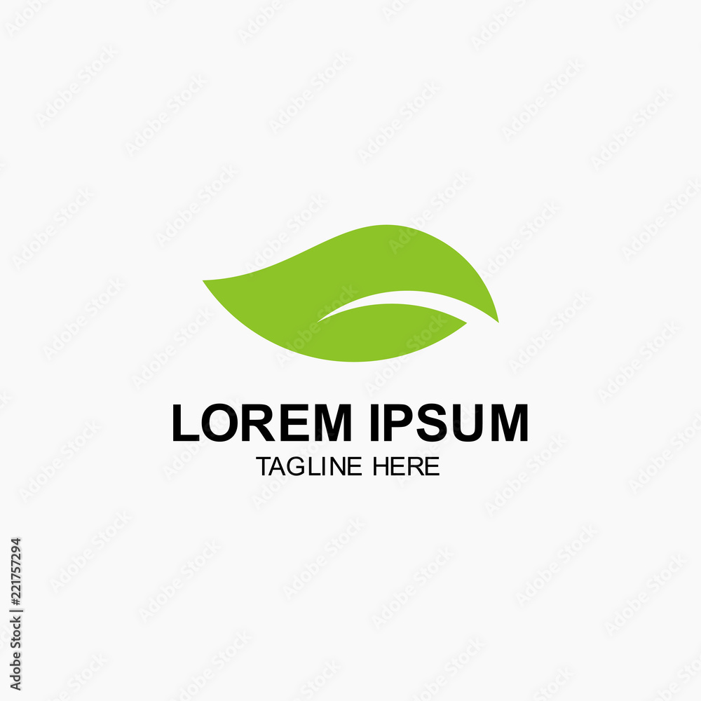 Fototapeta premium Leaf Logo Vector Template Design Illustration