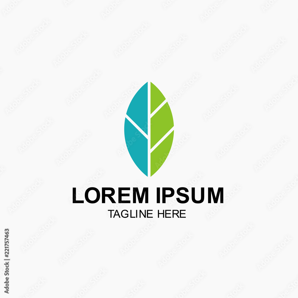 Fototapeta premium Leaf Logo Vector Template Design Illustration