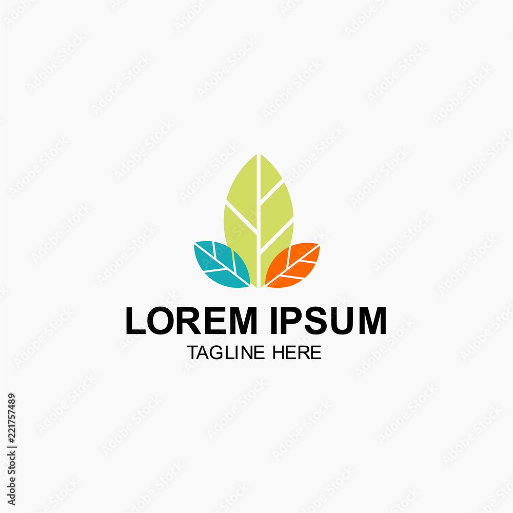 Leaf Logo Vector Template Design Illustration Leaf Logo Vector Template Design Illustration