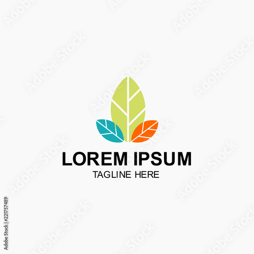 Leaf Logo Vector Template Design Illustration