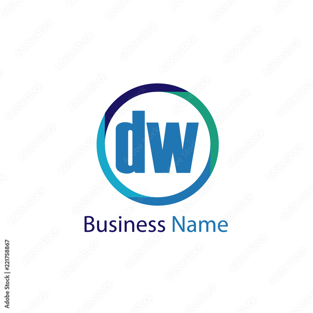 Initial Letter DW Logo Template Design Initial Letter DW Logo Template Design