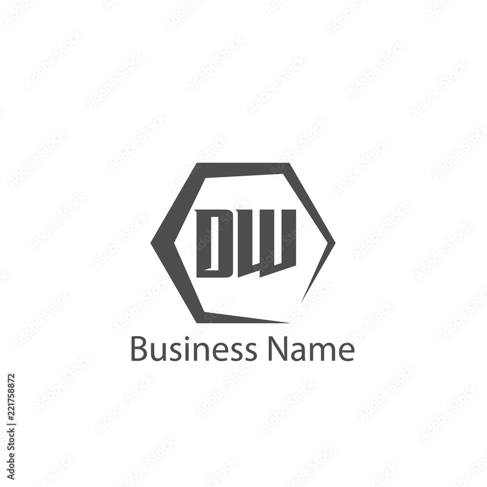 Initial Letter DW Logo Template Design Initial Letter DW Logo Template Design