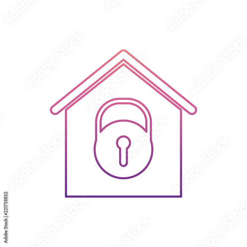 house under lock and keyicon in Nolan style. One of web collection icon can be used for UI, UX