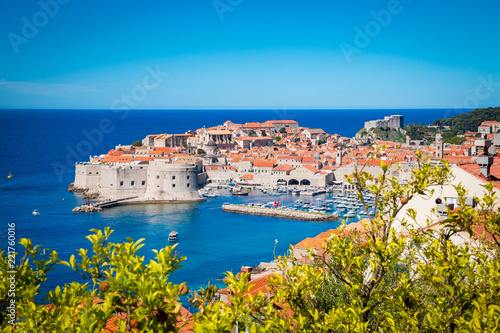 Obraz na płótnie Old town of Dubrovnik in summer, Dalmatia, Croatia w salonie