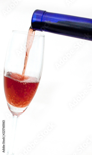 Pouring Dessert Wine prosecco. photo