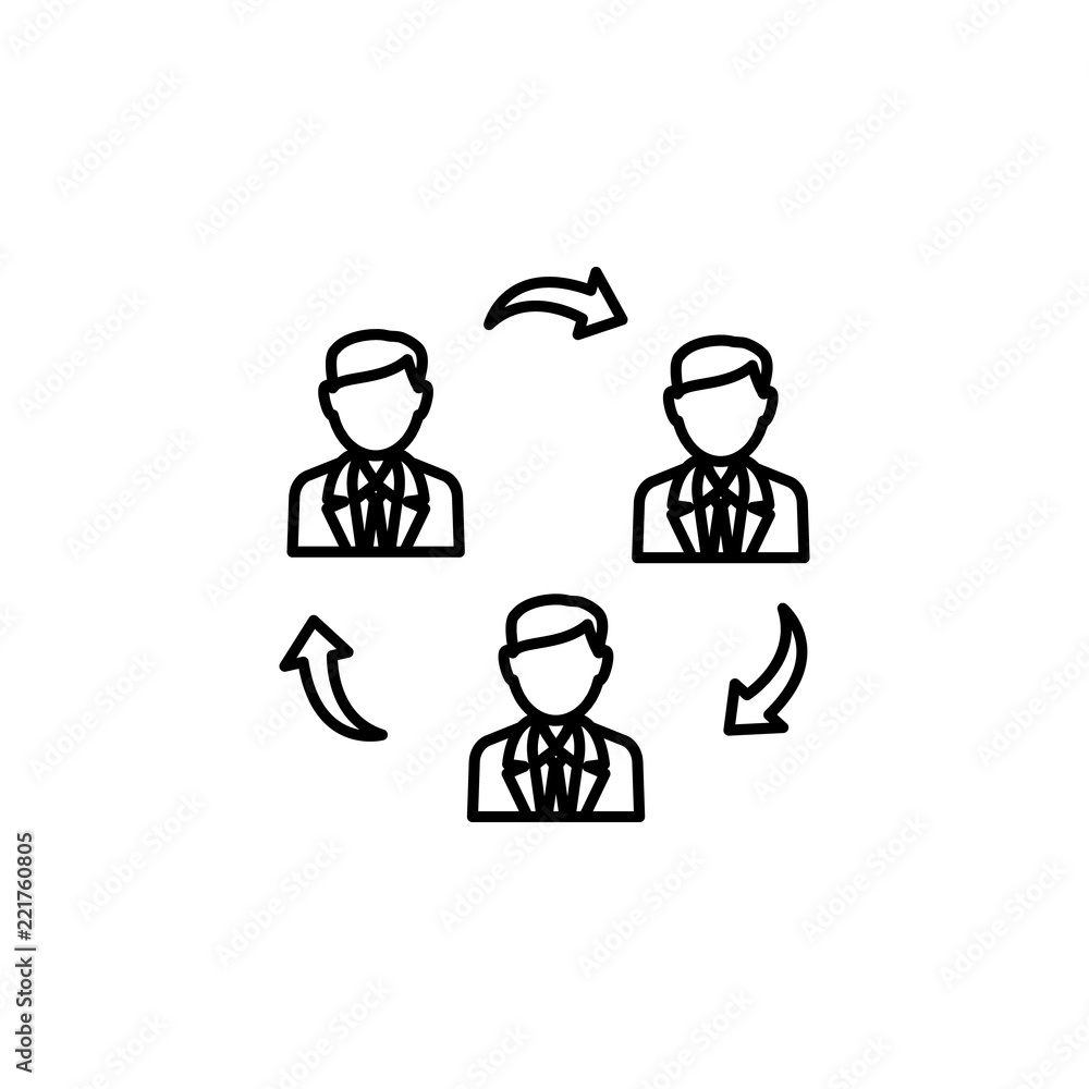 Teamwork icon. Element of global logistics icon for mobile concept and web apps. Thin line Teamwork icon can be used for web and mobile Teamwork icon. Element of global logistics icon for mobile concept and web apps. Thin line Teamwork icon can be used for web and mobile