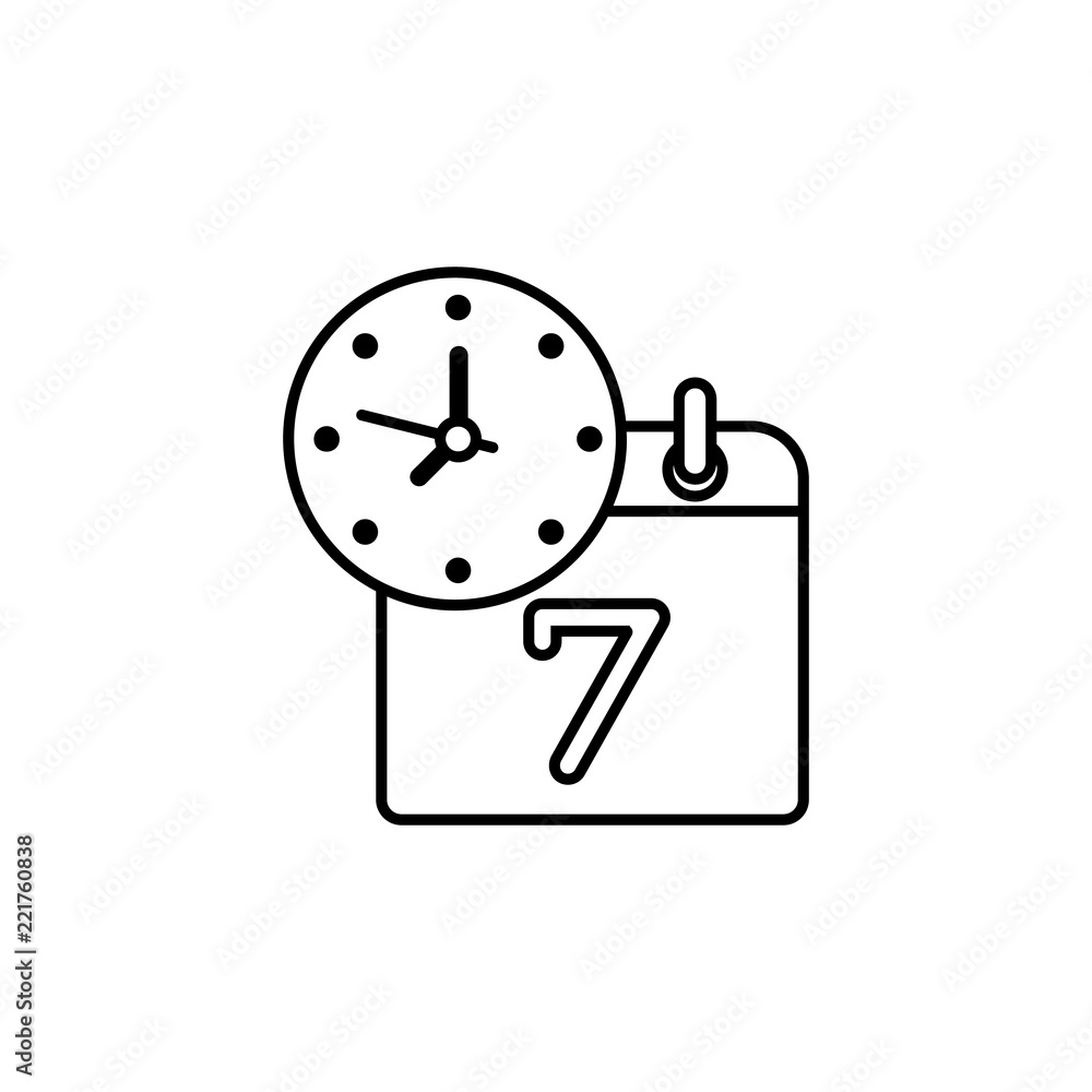 Calendar and time icon. Element of global logistics icon for mobile concept and web apps. Thin line Calendar and time icon can be used for web and mobile Calendar and time icon. Element of global logistics icon for mobile concept and web apps. Thin line Calendar and time icon can be used for web and mobile