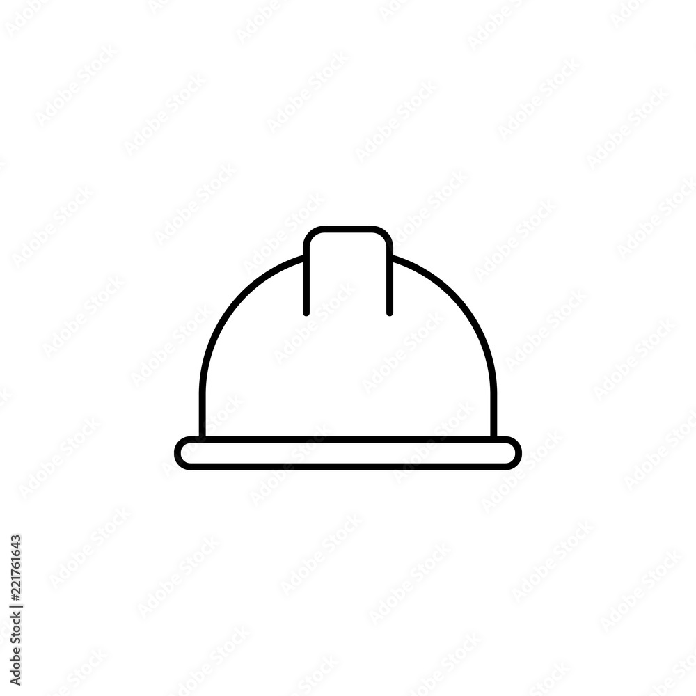 helmet. Element of construction icon for mobile concept and web apps. Thin line helmet can be used for web and mobile helmet. Element of construction icon for mobile concept and web apps. Thin line helmet can be used for web and mobile