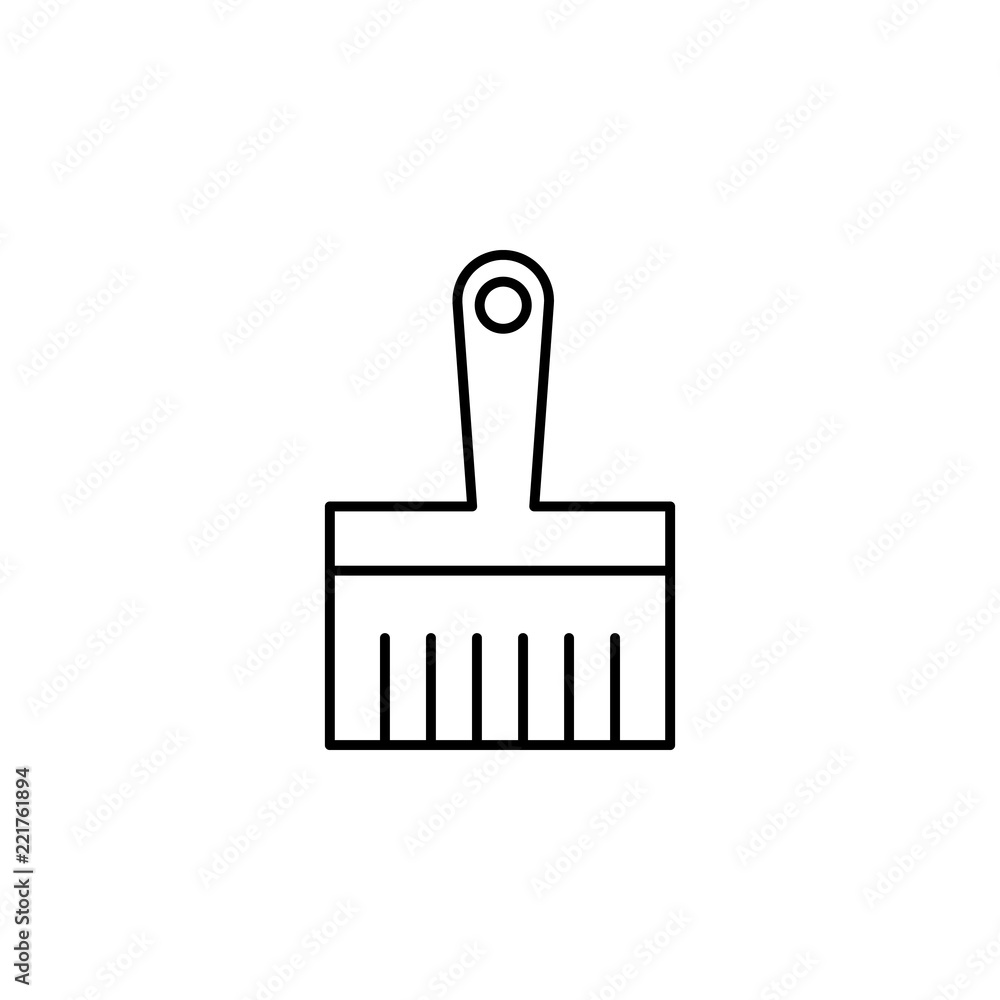 paint brush. Element of construction icon for mobile concept and web apps. Thin line paint brush can be used for web and mobile paint brush. Element of construction icon for mobile concept and web apps. Thin line paint brush can be used for web and mobile