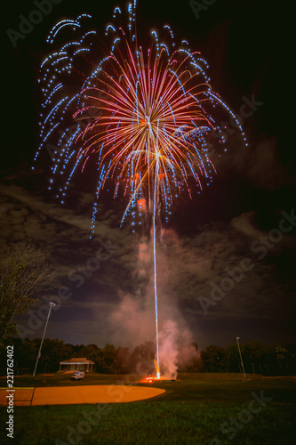 Obraz na płótnie Fireworks w salonie