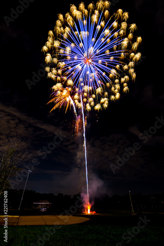 Obraz na płótnie Fireworks w salonie