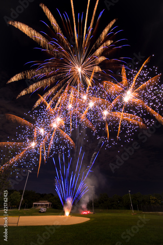 Obraz na płótnie Fireworks w salonie