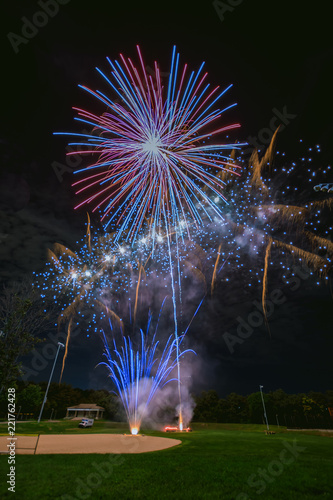 Obraz na płótnie Fireworks w salonie