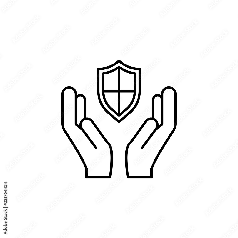 arm protection icon. Element of logistics icon for mobile concept and web apps. Thin line arm protection icon can be used for web and mobile arm protection icon. Element of logistics icon for mobile concept and web apps. Thin line arm protection icon can be used for web and mobile