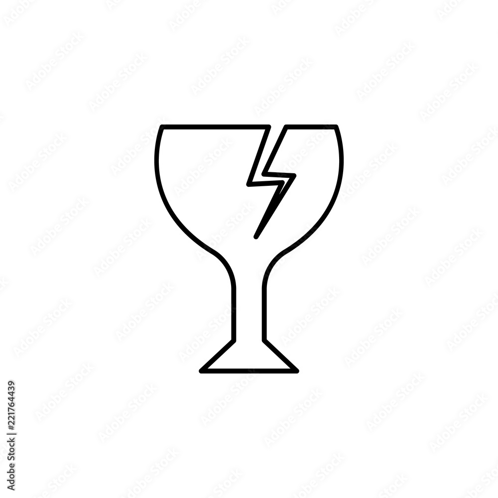 broken icon. Element of logistics icon for mobile concept and web apps. Thin line broken icon can be used for web and mobile broken icon. Element of logistics icon for mobile concept and web apps. Thin line broken icon can be used for web and mobile