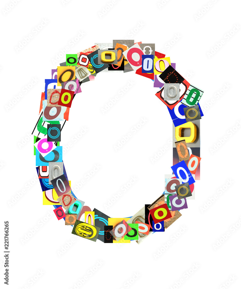 Capital letter O on white Stock Photo | Adobe Stock