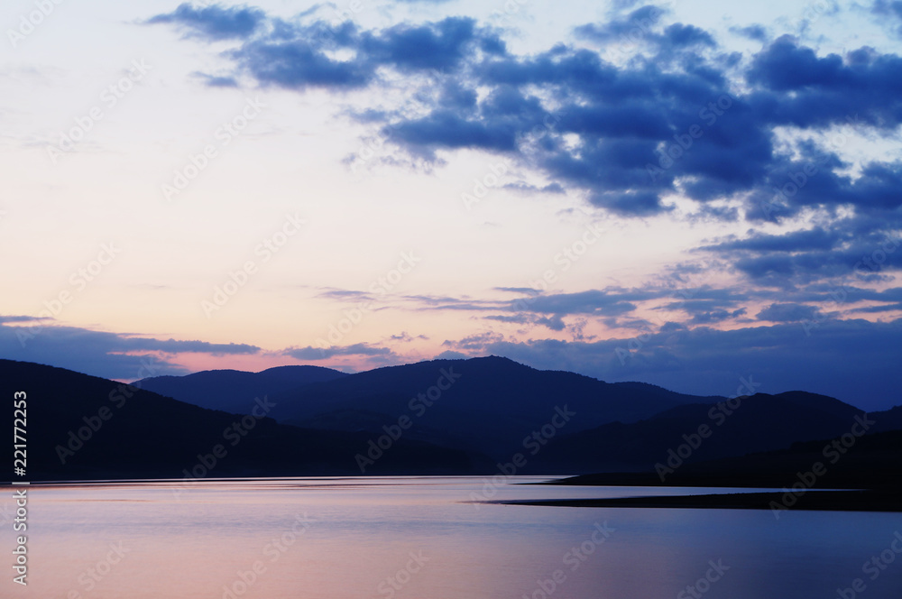 Lake View at sunset