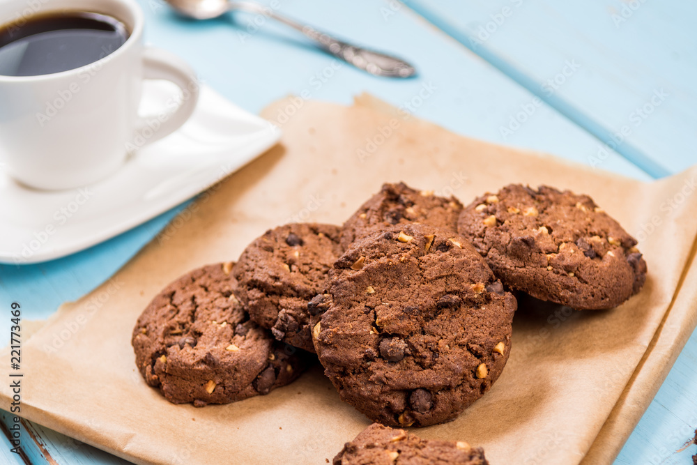 Fototapeta premium chocolate chip cookies